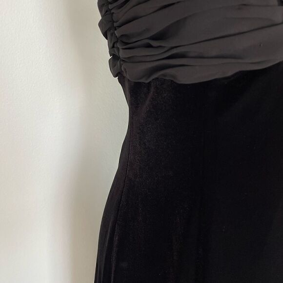 NWT American Living by Ralph Lauren Velvet Chiffon Dress - 8 - Picture 9 of 11